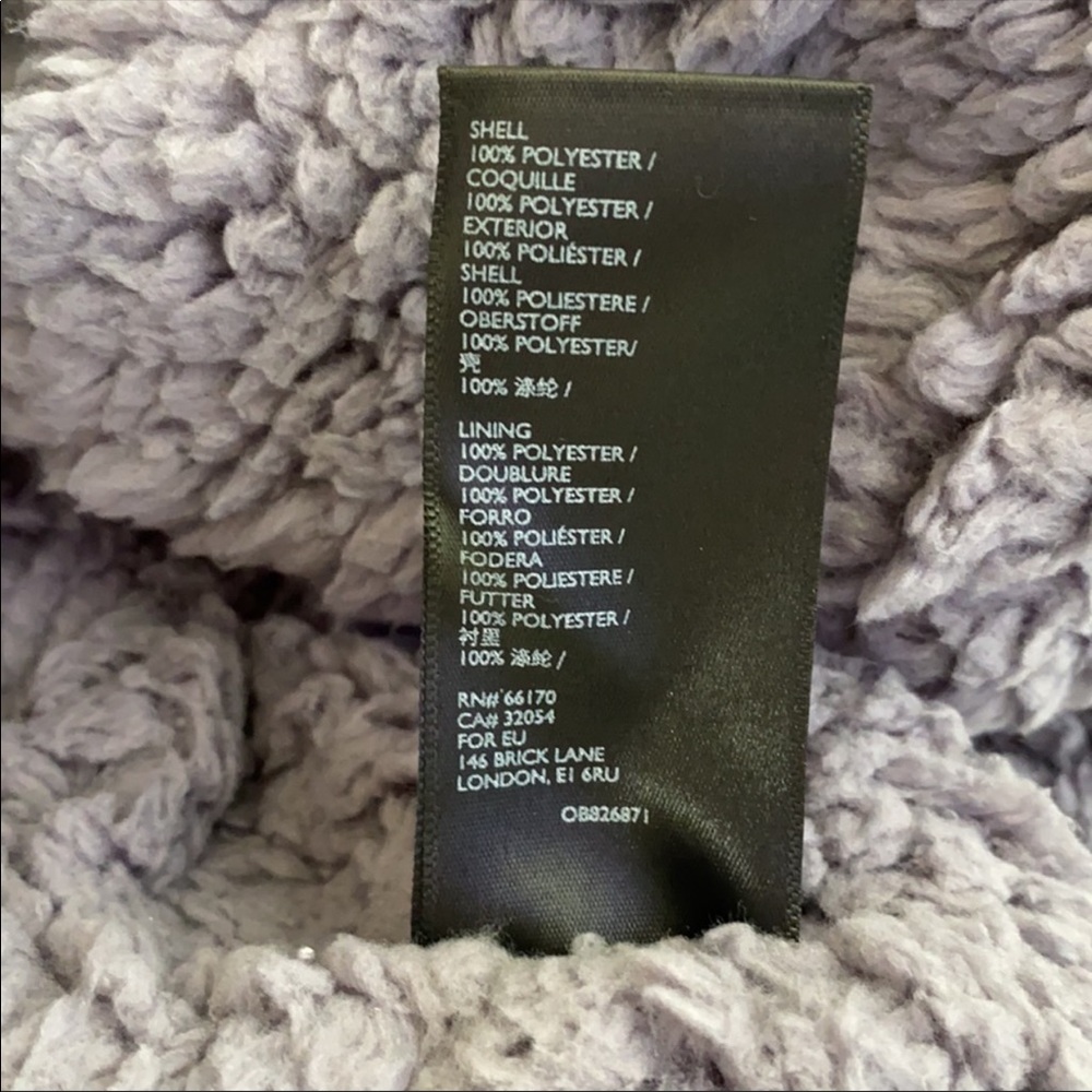 UO Reversible Fleece Hooded Purple Jacket - Picture 12 of 16